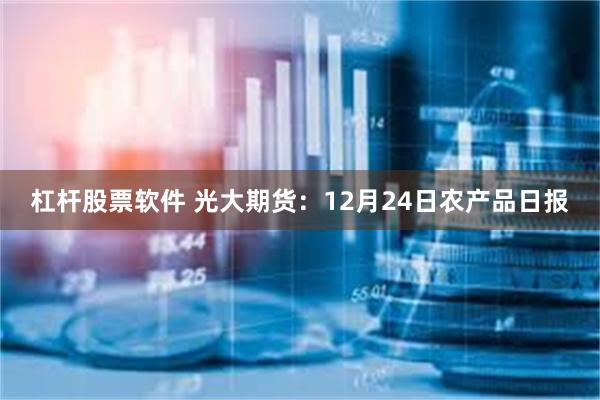 杠杆股票软件 光大期货:12月24日农产品日报