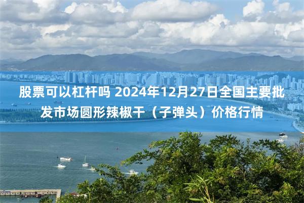 股票可以杠杆吗 2024年12月27日全国主要批发市场圆形辣椒干(子弹头)价格行情