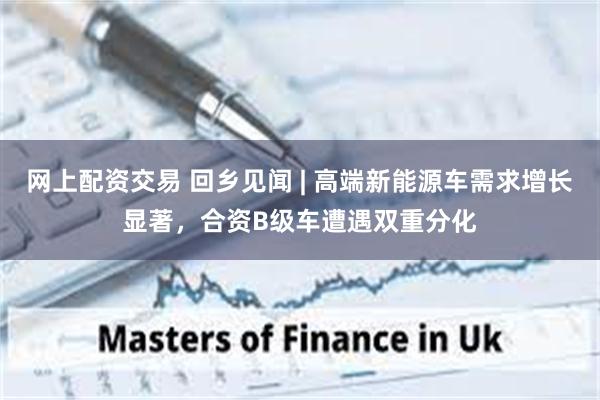 网上配资交易 回乡见闻 | 高端新能源车需求增长显著,合资B级车遭遇双重分化