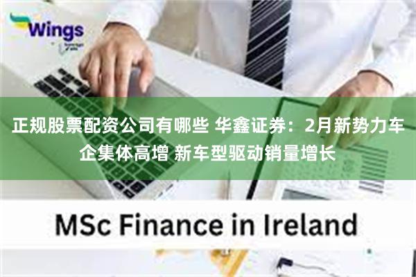 正规股票配资公司有哪些 华鑫证券:2月新势力车企集体高增 新车型驱动销量增长