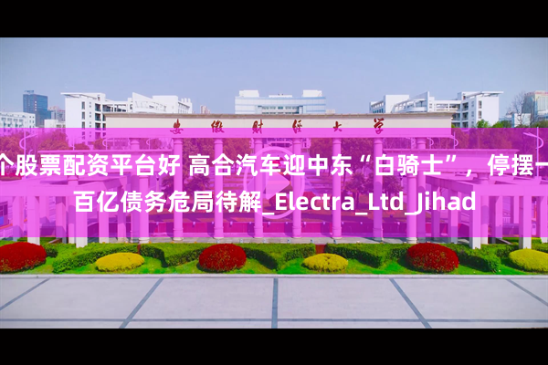哪个股票配资平台好 高合汽车迎中东“白骑士”，停摆一年百亿债务危局待解_Electra_Ltd_Jihad