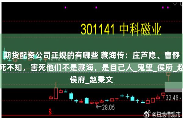 期货配资公司正规的有哪些 藏海传:庄芦隐、曹静贤到死不知,害死他们不是藏海,是自己人_鬼玺_侯府_赵秉文