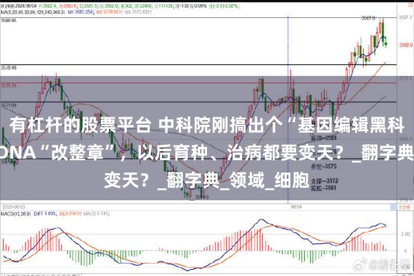 有杠杆的股票平台 中科院刚搞出个“基因编辑黑科技”,能给DNA“改整章”,以后育种、治病都要变天?_翻字典_领域_细胞