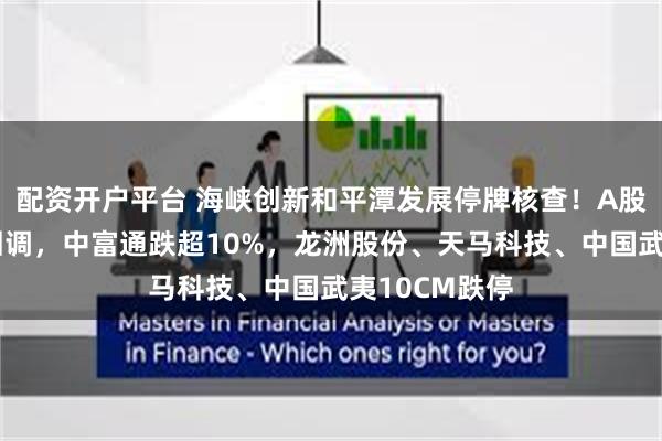 配资开户平台 海峡创新和平潭发展停牌核查！A股福建股继续回调，中富通跌超10%，龙洲股份、天马科技、中国武夷10CM跌停